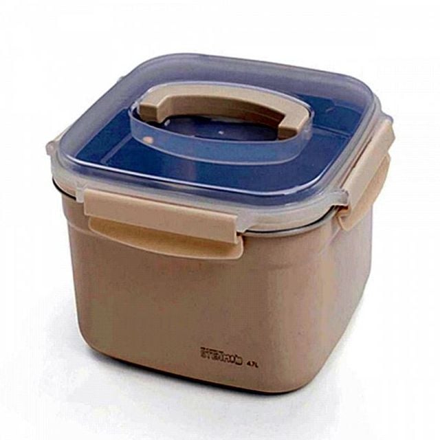 세라믹 스텐맘 핸디밀폐용기 컬러직사각 4700ml - 메인 이미지