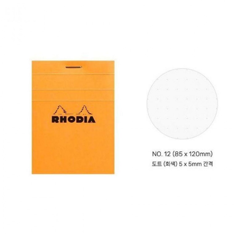 도트 80g 로디아 80매 메모패드 8.5x12 NO.12 오렌지 - 메인 이미지