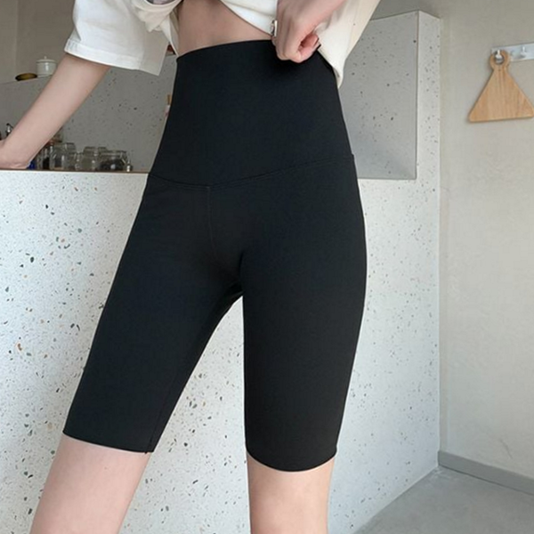 데일리 여성 하이 웨스트 레깅스 스포츠 여성 바이커 쇼츠 쫀쫀한 - 상품 이미지
