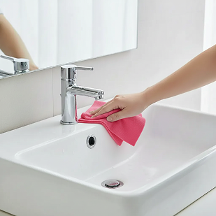 대용량 일회용수세미 핑크 350매 다회용 일회용