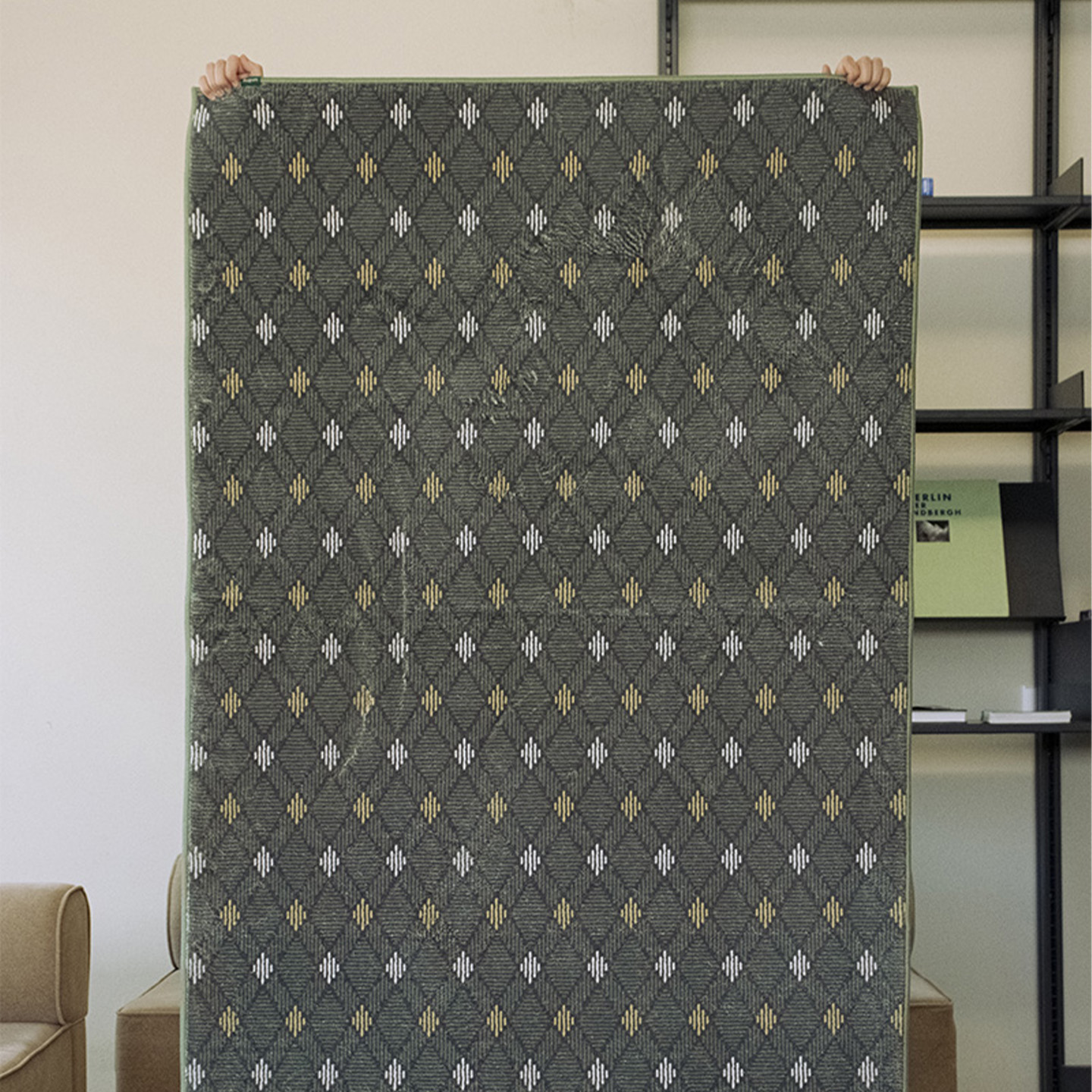 미니아가일 포그니 러그 사계절 극세사 거실 침실 대형 카페트 스모크그린, 150x200cm - 상세 이미지 3