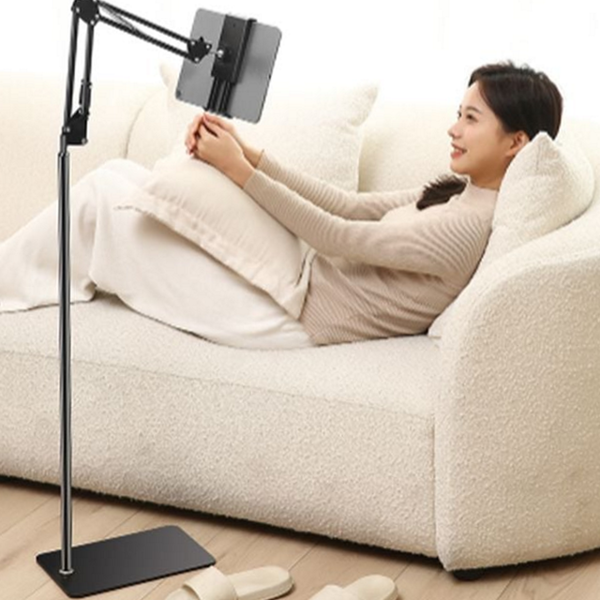 스탠드형 스마트폰거치대 자바라 침대 휴대폰거치대 바닥형 책상용 - 상품 이미지