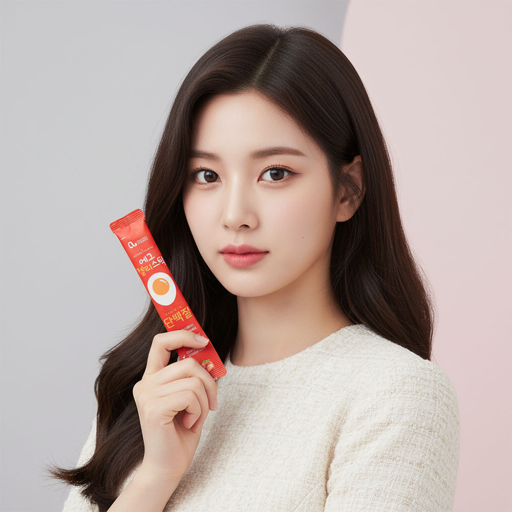 단백질보충제 에그젤리스틱 아르기닌 다이어트간식 단백질쉐이크 대체 딸기맛, 200g, 1개 - 상세 이미지 4