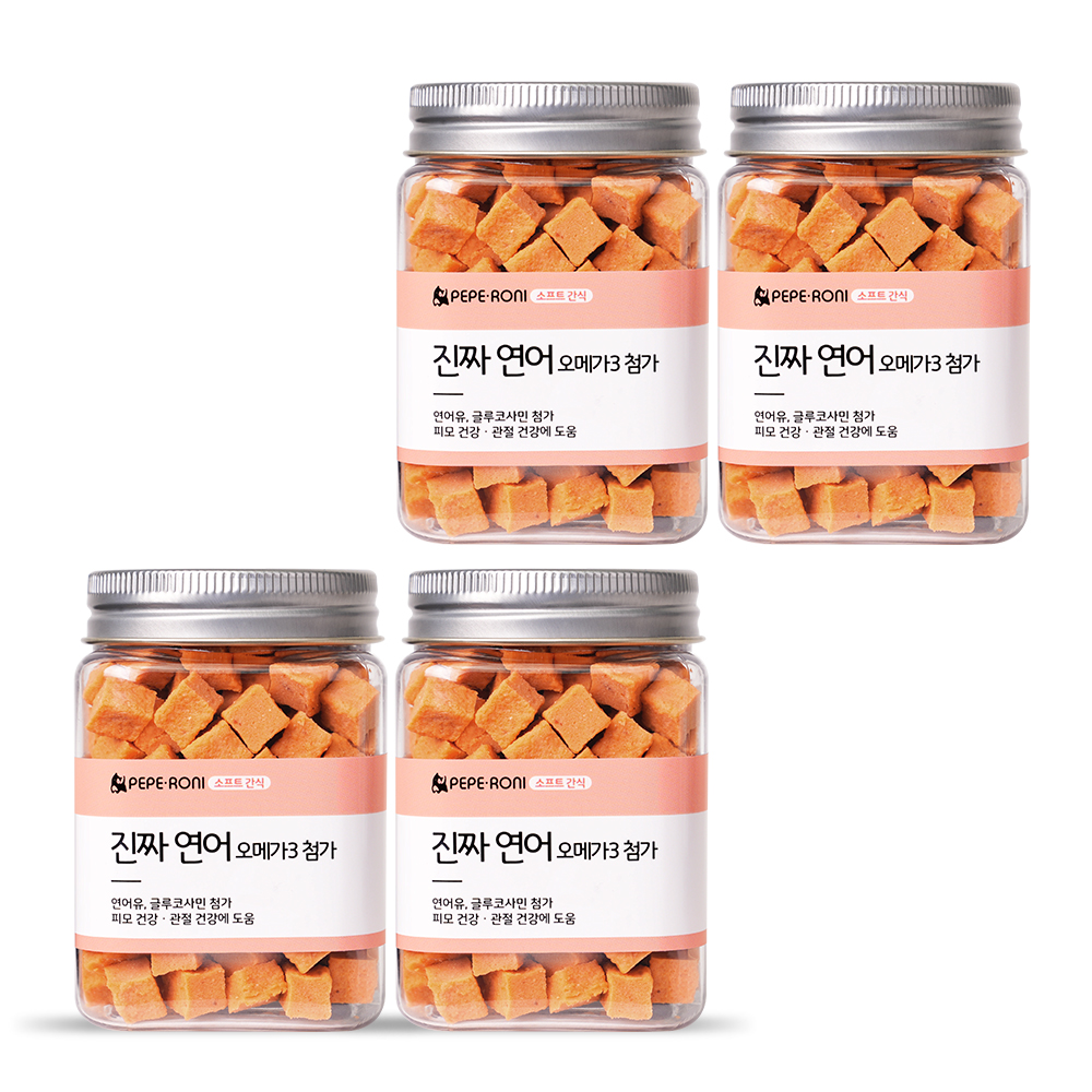 페페로니 진짜 오메가3 연어 4개 세트 - 상품 이미지