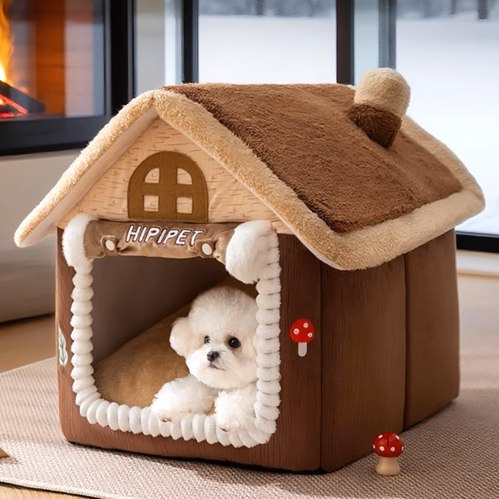 강아지 하우스 고양이 숨숨집 침대 애견 텐트 파워쿠션 호박숨숨집 중형