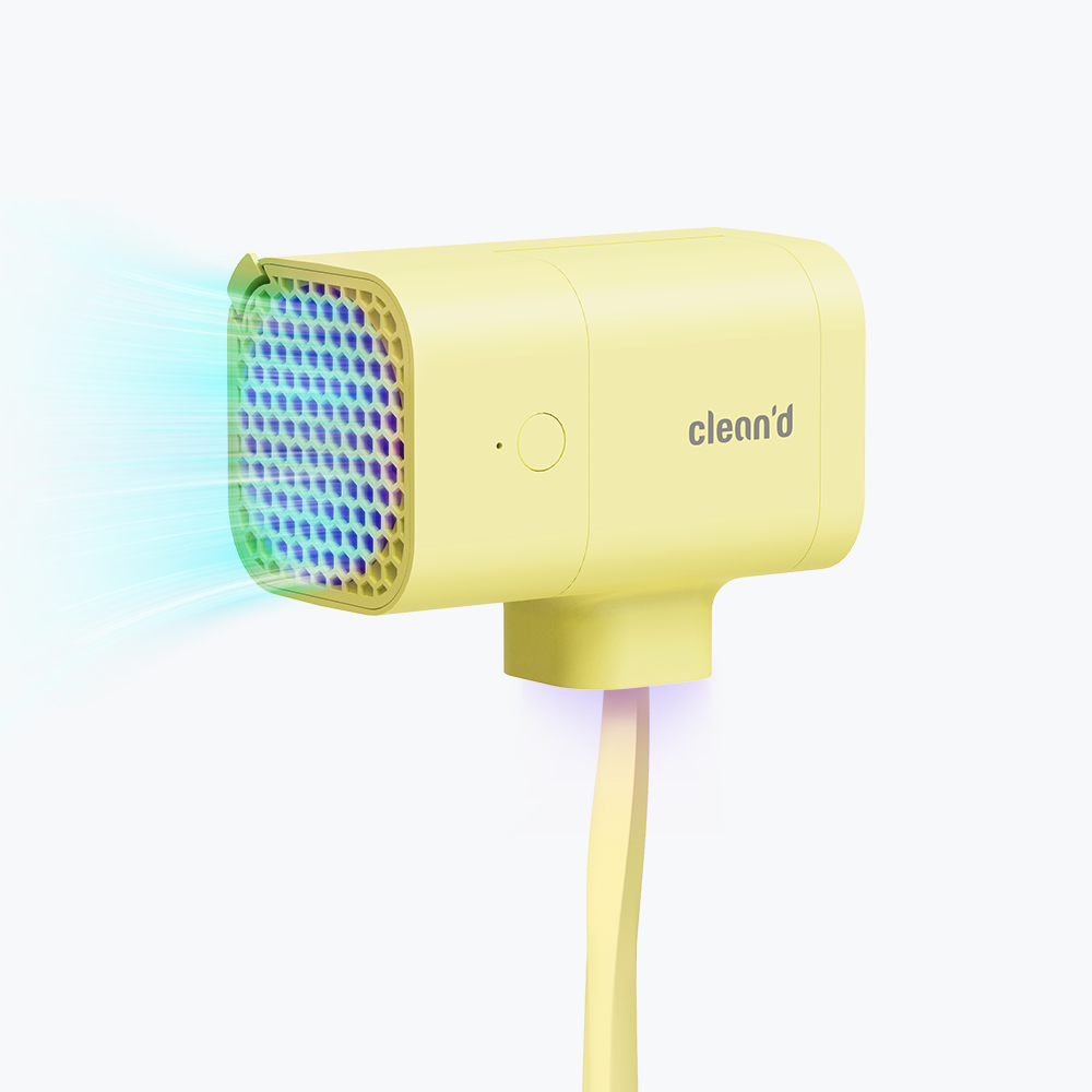 클린디 휴대용 무선 칫솔살균기 윈디 옐로우 제품 이미지