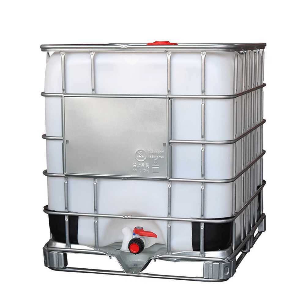 화학 공정용 IBC 탱크 고내구 대용량 액체 저장 용기 500L 화이트(밸브없음) - 상세 이미지 2