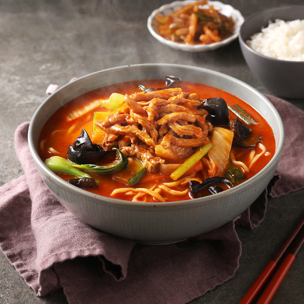 홍야 고기짬뽕 2인분 2팩 (1260g)