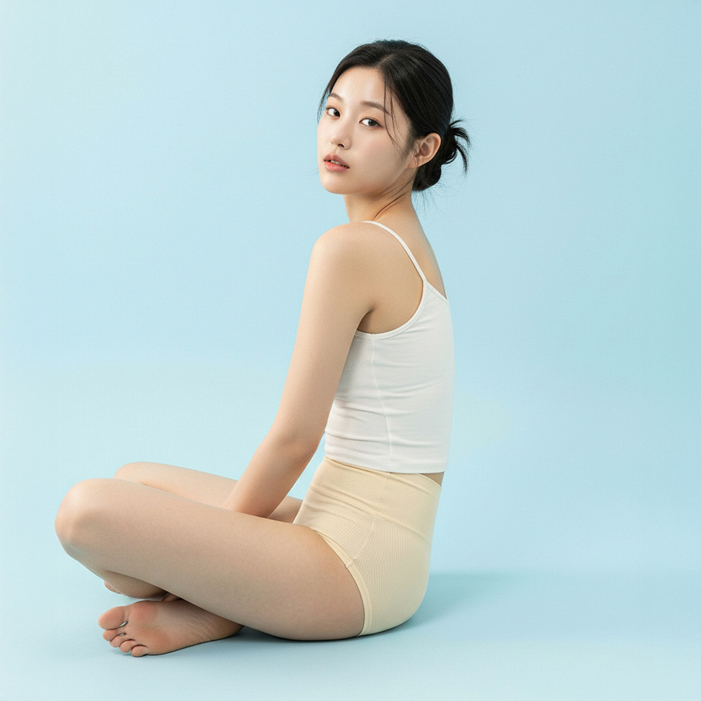 누모 햄팬티 여름 땀띠 습진 빅사이즈 쿨링 복대 인견 팬티 이미지 4