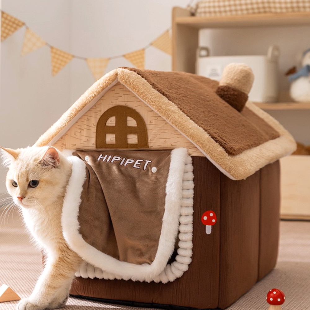 강아지 하우스 고양이 숨숨집 침대 애견 텐트 파워쿠션 호박숨숨집 중형