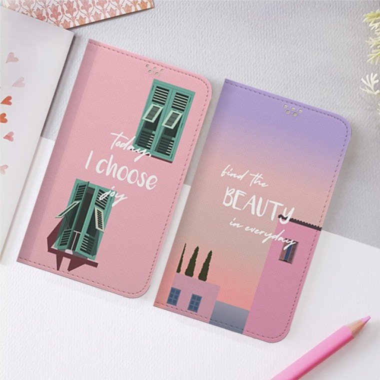 갤럭시 A21 A217 A31 A315 A51 A516 네오 스탠다드 핑크하우스 카드 지갑형 다이어리 핸드폰 케이스