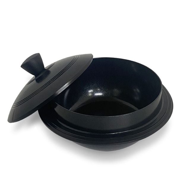 통주물 인덕션 가마솥 냄비 찌게 밥솥 뚝배기 20cm - 상품 이미지