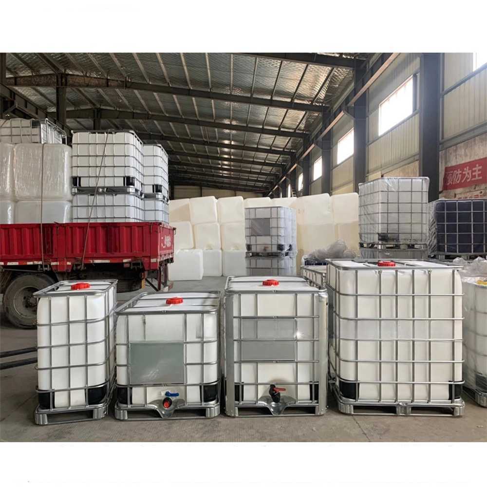 대용량 IBC 탱크 화학 약품 저장 안전 보관 용기 화이트 800L - 상세 이미지 3