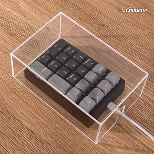 라슈에뜨 키보드 커버 투명 아크릴 방수 보호 튼튼한 마우스 키보드 덮개 먼지 보호 케이스