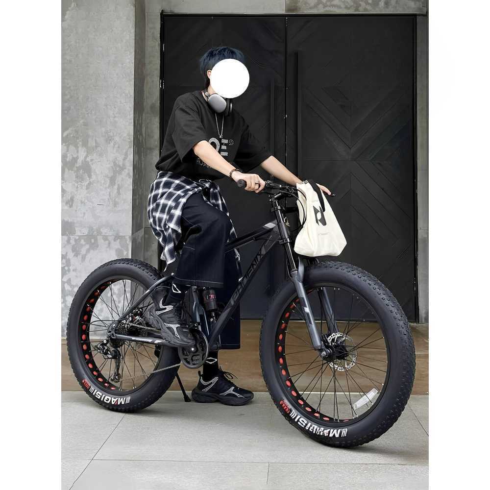 오프로드 광폭 MTB 산악 주행 안정 성능 강화 스포츠 24인치 그레이 - 상품 이미지