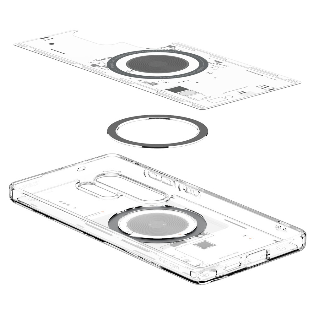 QI2 충전 케이스 슈피겐 갤럭시 맥세이프 케이스 울트라하이브리드맥핏 네오원 투명, 갤럭시S25 울트라