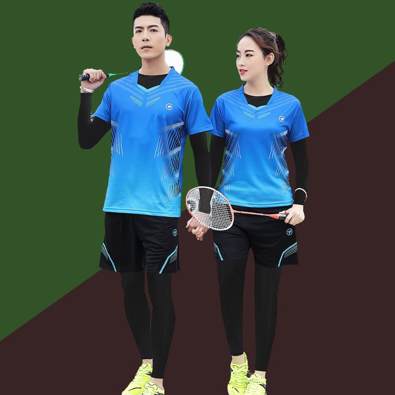 탁구복 긴팔티셔츠 탁구 남자 테니스 U1 유니폼 상하의 블랙 남성용 4인조 세트 M - 상세 이미지 3