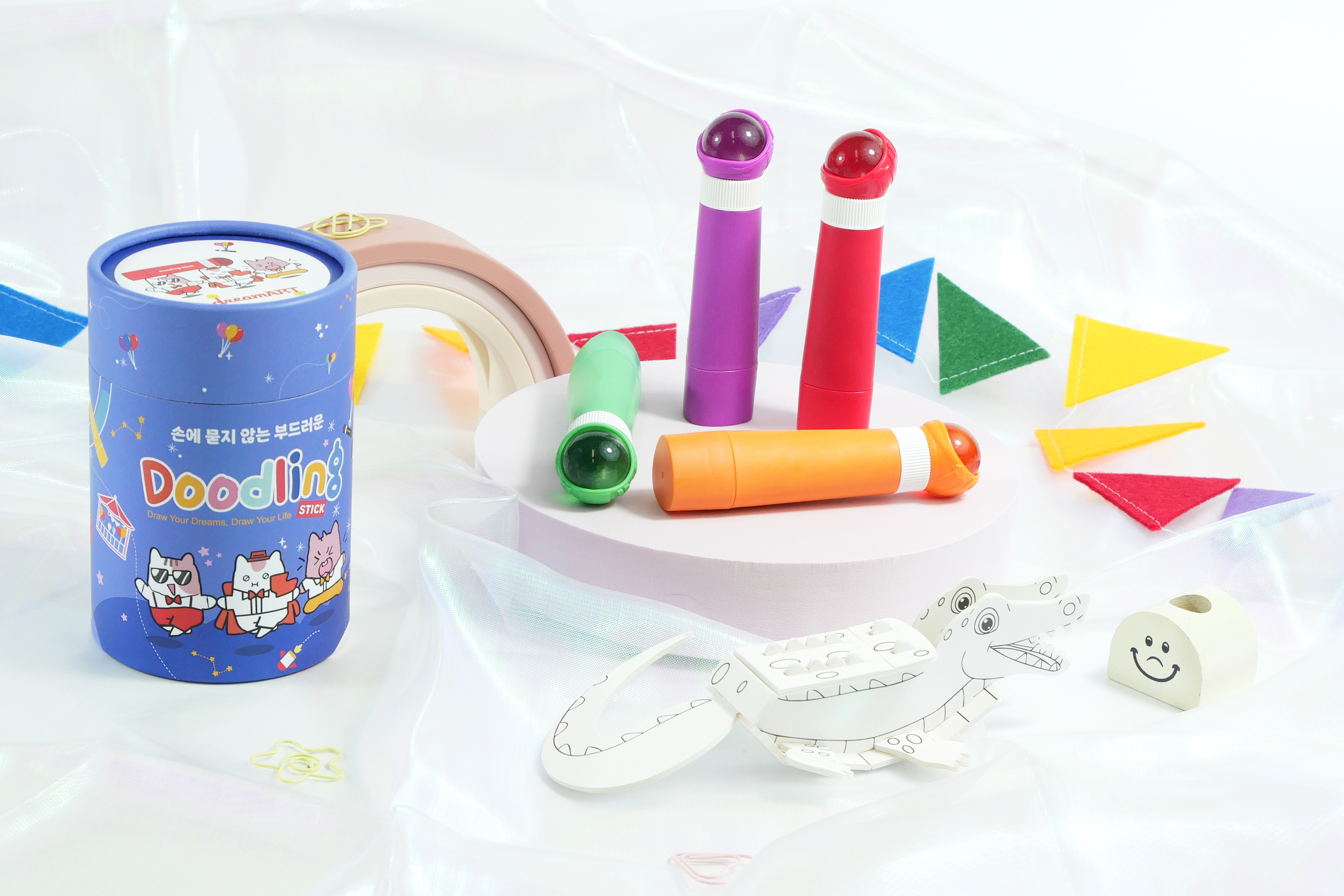 크레파스 크레용 어린이 조카 선물 유치원 어린이집 유아 아기 드림아트 두들링스틱