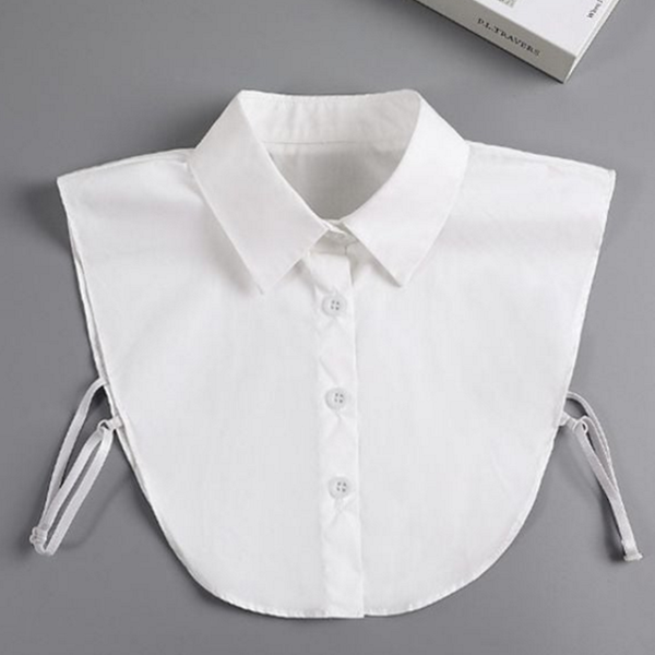 페이크 카라 넥 케이프 셔츠 레이어드 넥 카라 여성 패션 - 상품 이미지