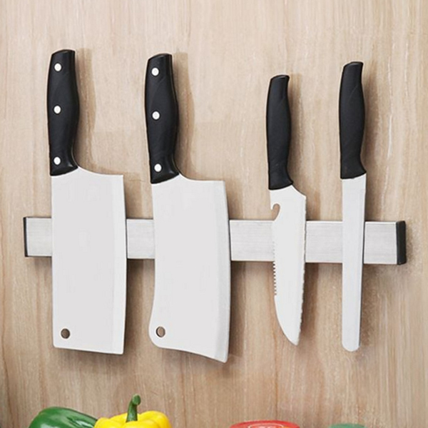 스테인레스 주방 칼 걸이 마그넷 자석 칼 걸이 칼꽂이 벽면칼 - 상품 이미지
