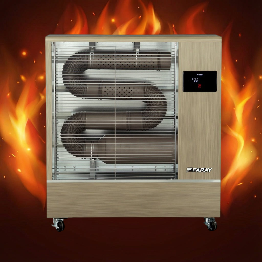 화레이 전기 돈풍기 난로(25평) 휴게소 공장 산업용 FNEH-1100F 83㎡ - 상품 이미지