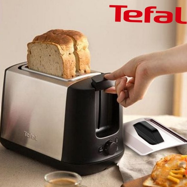 컴팩트 2구 토스터기 실버 스테인레스 토스터기 브런치 식빵 7단