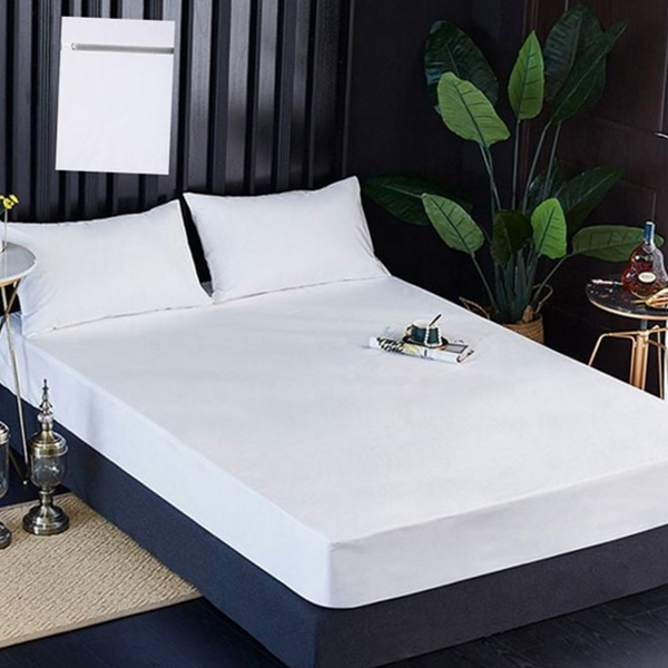 고밀도 매트리스 방수 커버 싱글 침대 방수 커버 화이트 침실