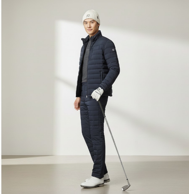 팬텀골프 남성 겨울 오리털 보온 덕다운 골프웨어 다운 패딩바지 - 상세 이미지 2