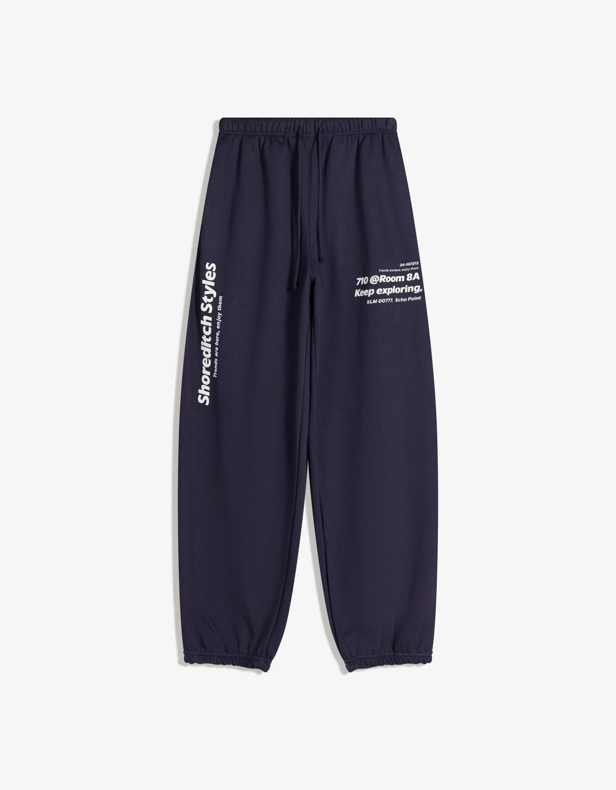 버쉬카 프린트 테크니컬 플러시 조거 팬츠 0052/700 NAVY - 상세 이미지 2