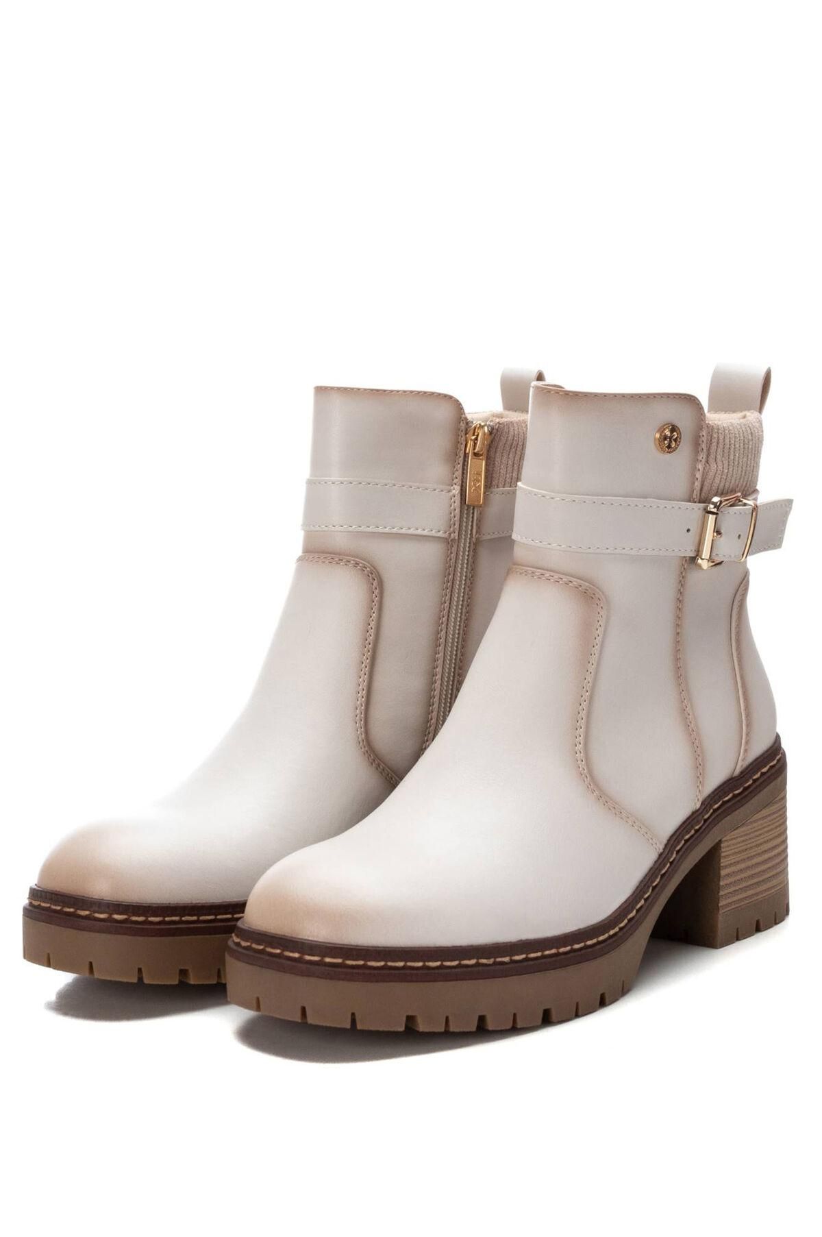 엑스티아이 아이보리 첼시 앵클부츠 6cm 비건레더 9202124 BEIGE - 상세 이미지 4