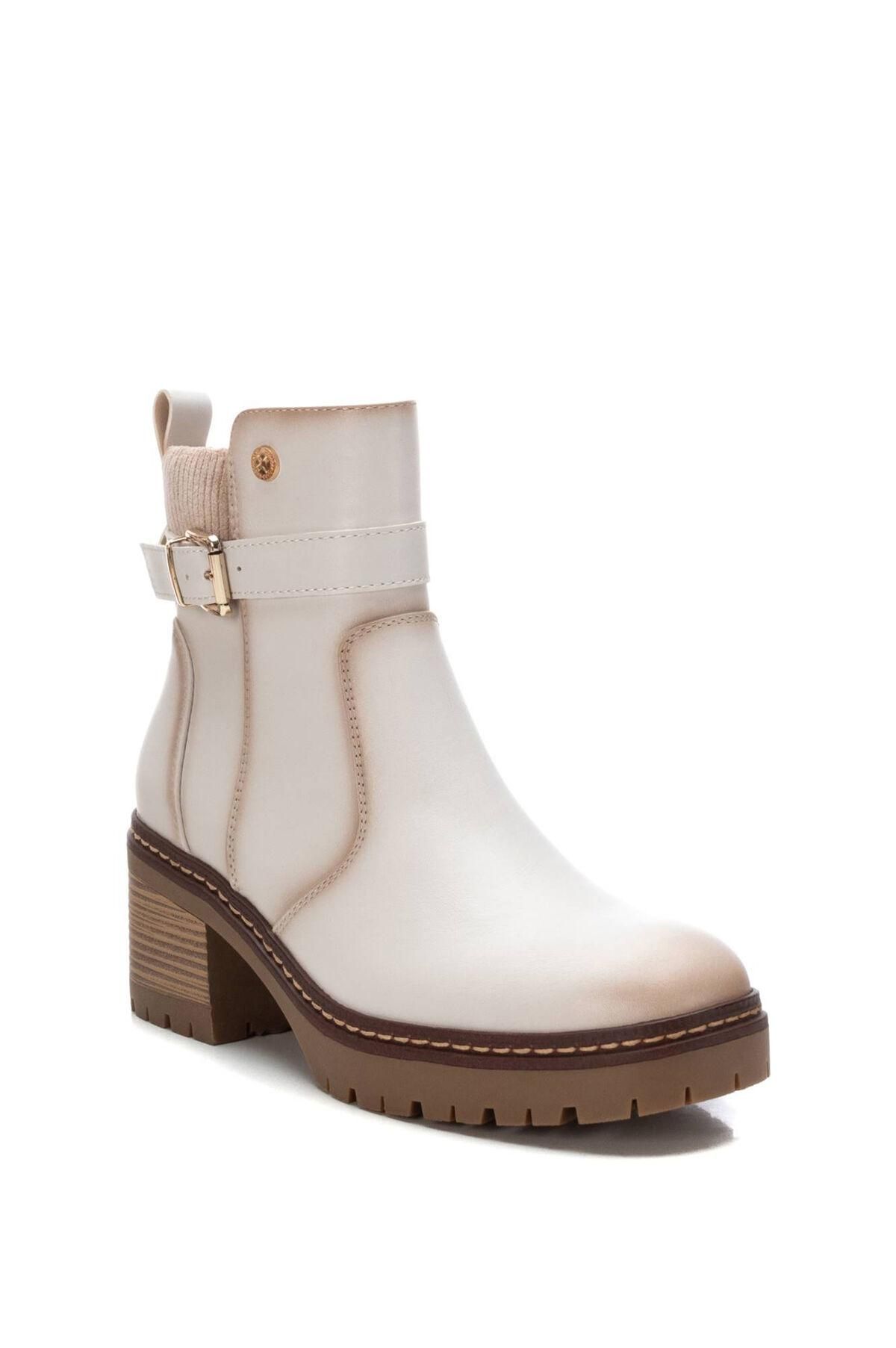 엑스티아이 아이보리 첼시 앵클부츠 6cm 비건레더 9202124 BEIGE - 상세 이미지 2