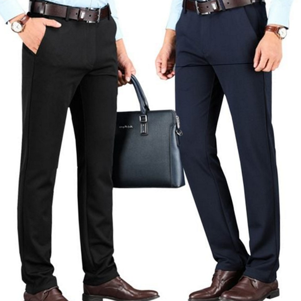 데일리 남성 스판 바지 캐주얼 남성 슬림핏 슬랙스 신축성 사계절 - 상품 이미지