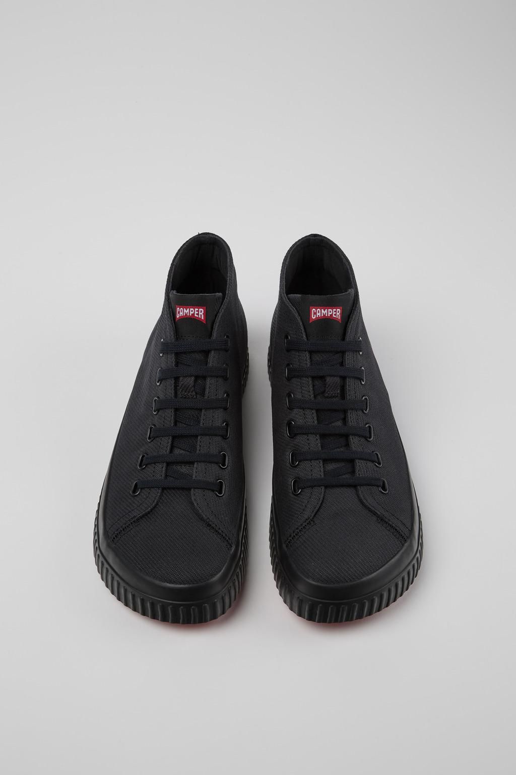 캠퍼 블랙 리사이클 코튼 남성 스니커즈 Peu Roda K300489-013 BLACK - 상세 이미지 4