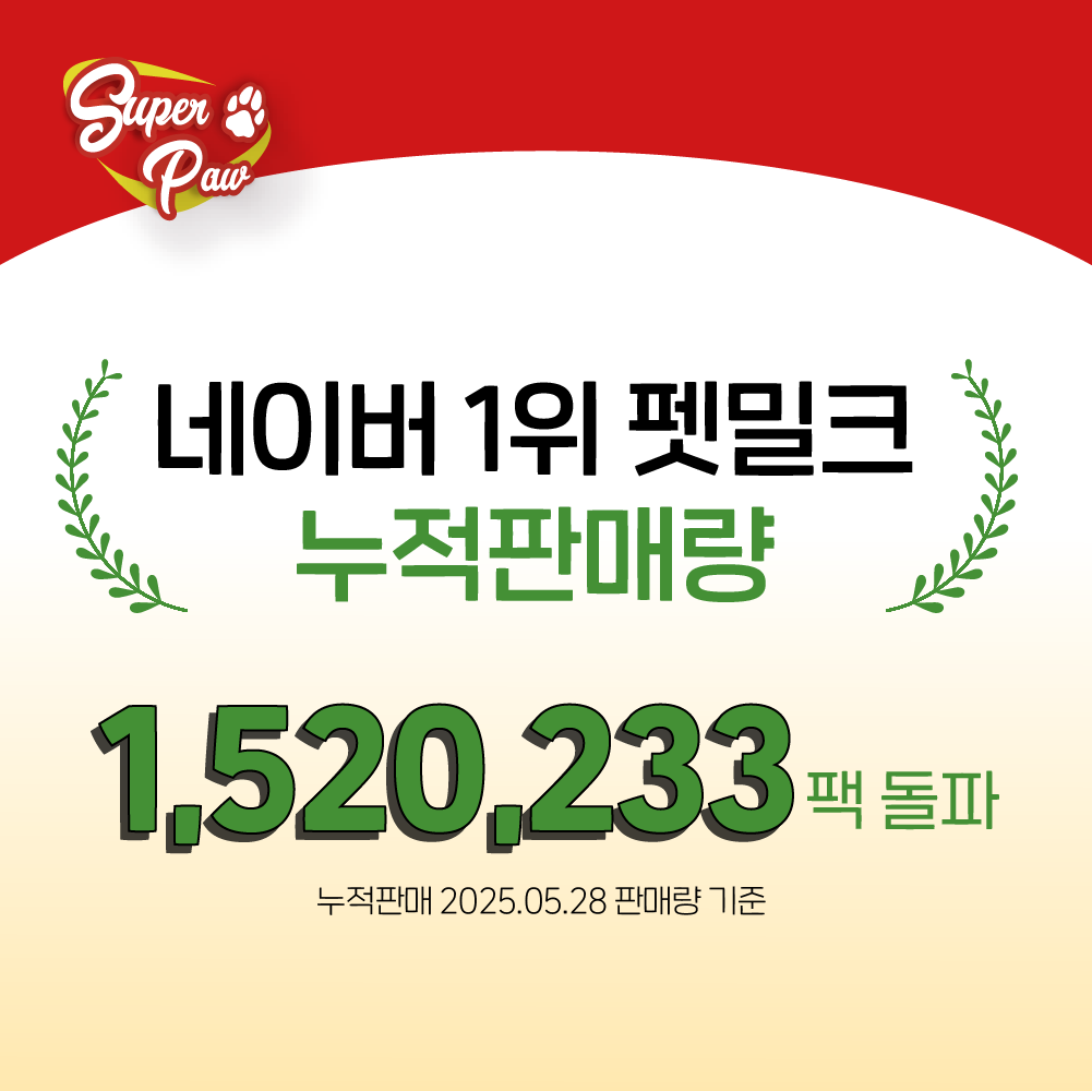 (1박스) [ 강아지의 날 ] 슈퍼포우 펫밀크 강아지 우유 고양이 음수량 바나나(소화), 150ml, 8개 이미지 2