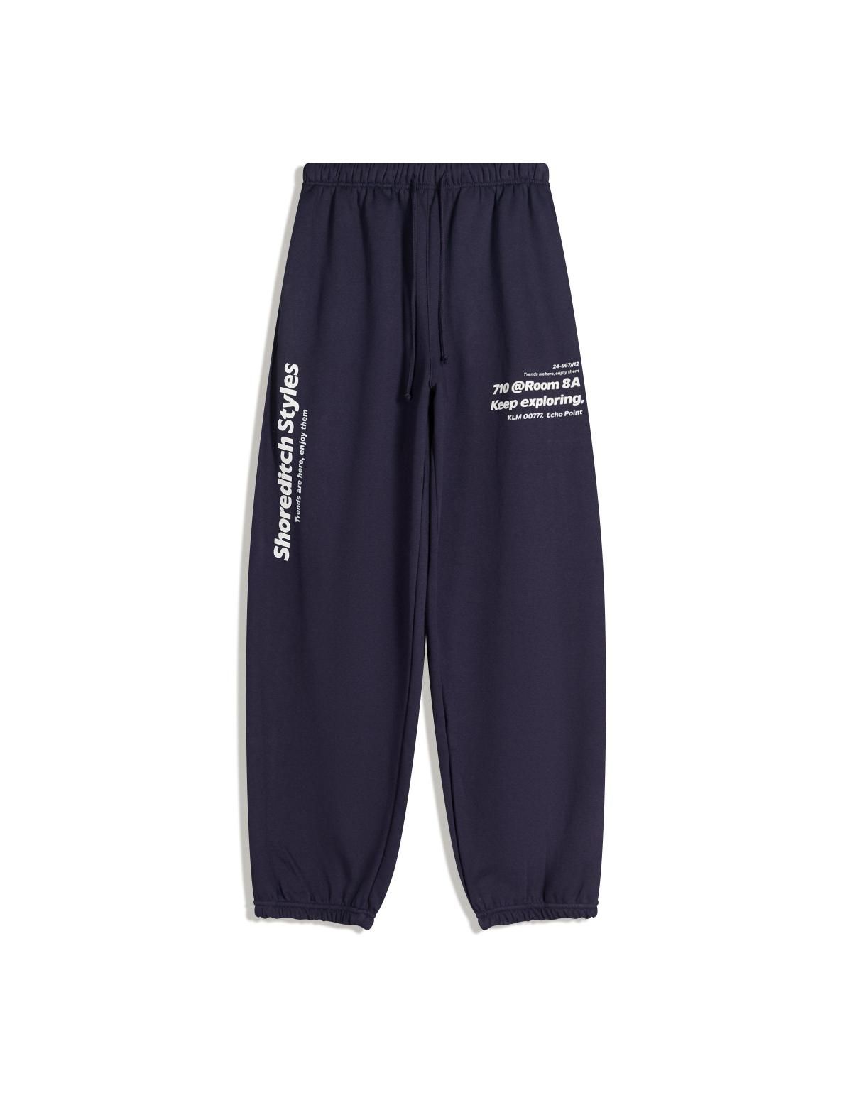 버쉬카 프린트 테크니컬 플러시 조거 팬츠 0052/700 NAVY - 상세 이미지 4