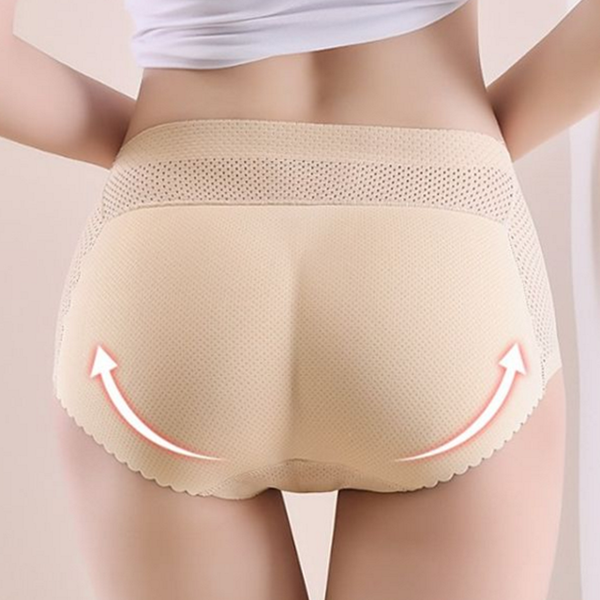 볼륨힙 여성 엉뽕 팬티 힙업 누디 라인 팬티 매쉬 속옷 - 상품 이미지