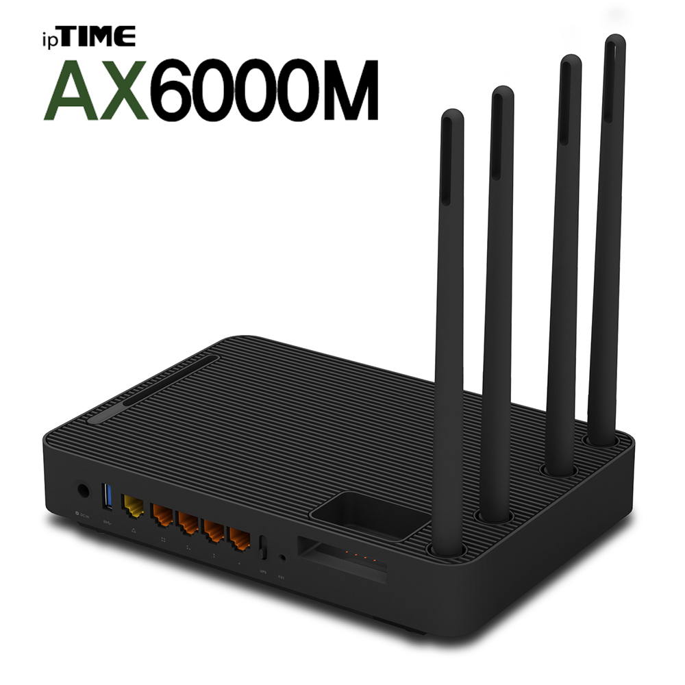 ipTIME AX6000M 와이파이공유기 유무선공유기 WiFi6 고속 기가랜 인터넷 - 상품 이미지