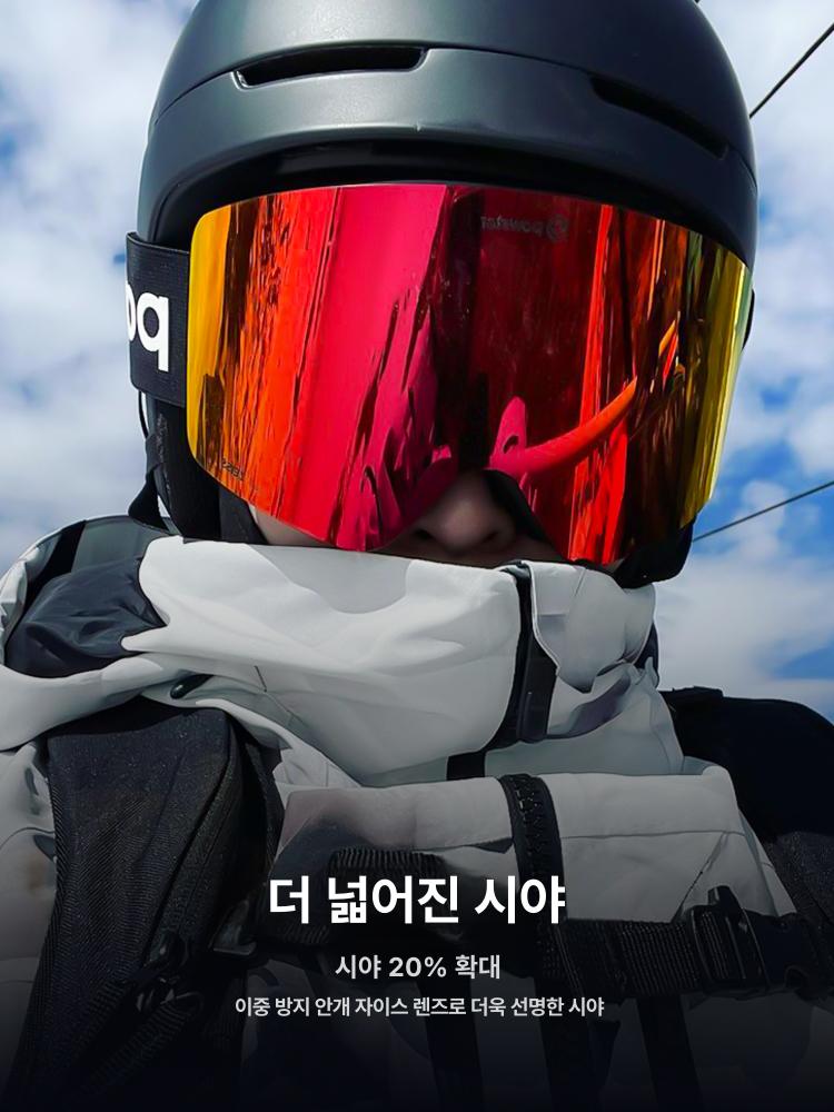 자기 방수 방안 남녀공용 Aetheroid 챔피언 라임브리어리 더블 렌즈 세트 클리어 렌즈+렌즈 - 상세 이미지 4