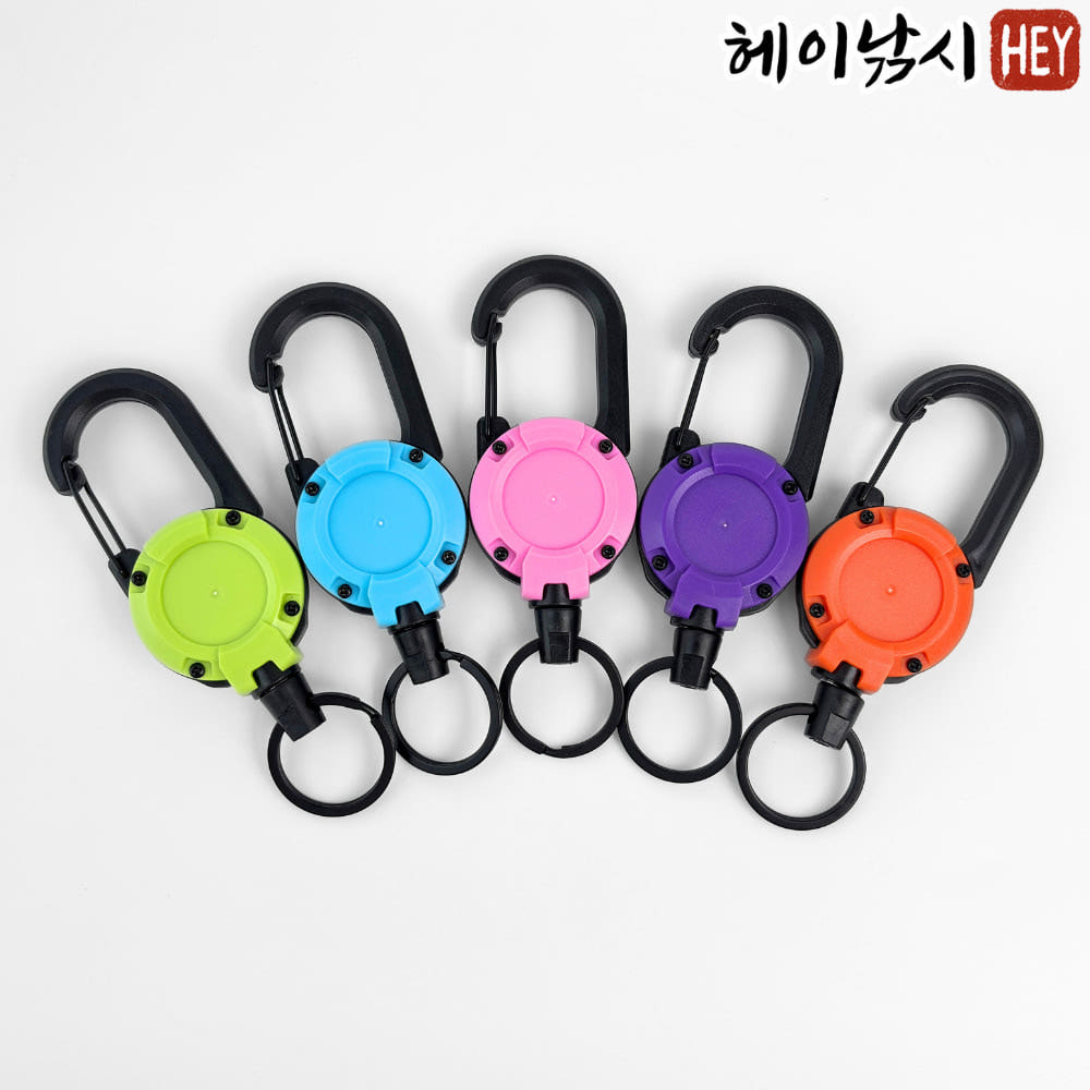 강철와이어 카라비너형 낚시 핀온릴 - 상품 이미지