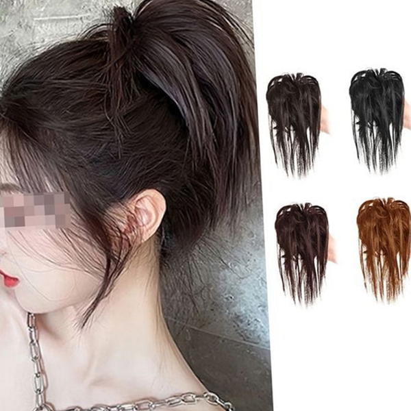 풍성한 여성 부분 가발 똥머리 여자 집게 가발 데일리 올림 - 상품 이미지