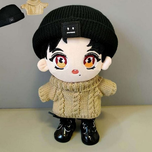 루즈핏 20cm 인형 옷 니트 20cm 인형 스웨터 2종 세트 - 상품 이미지