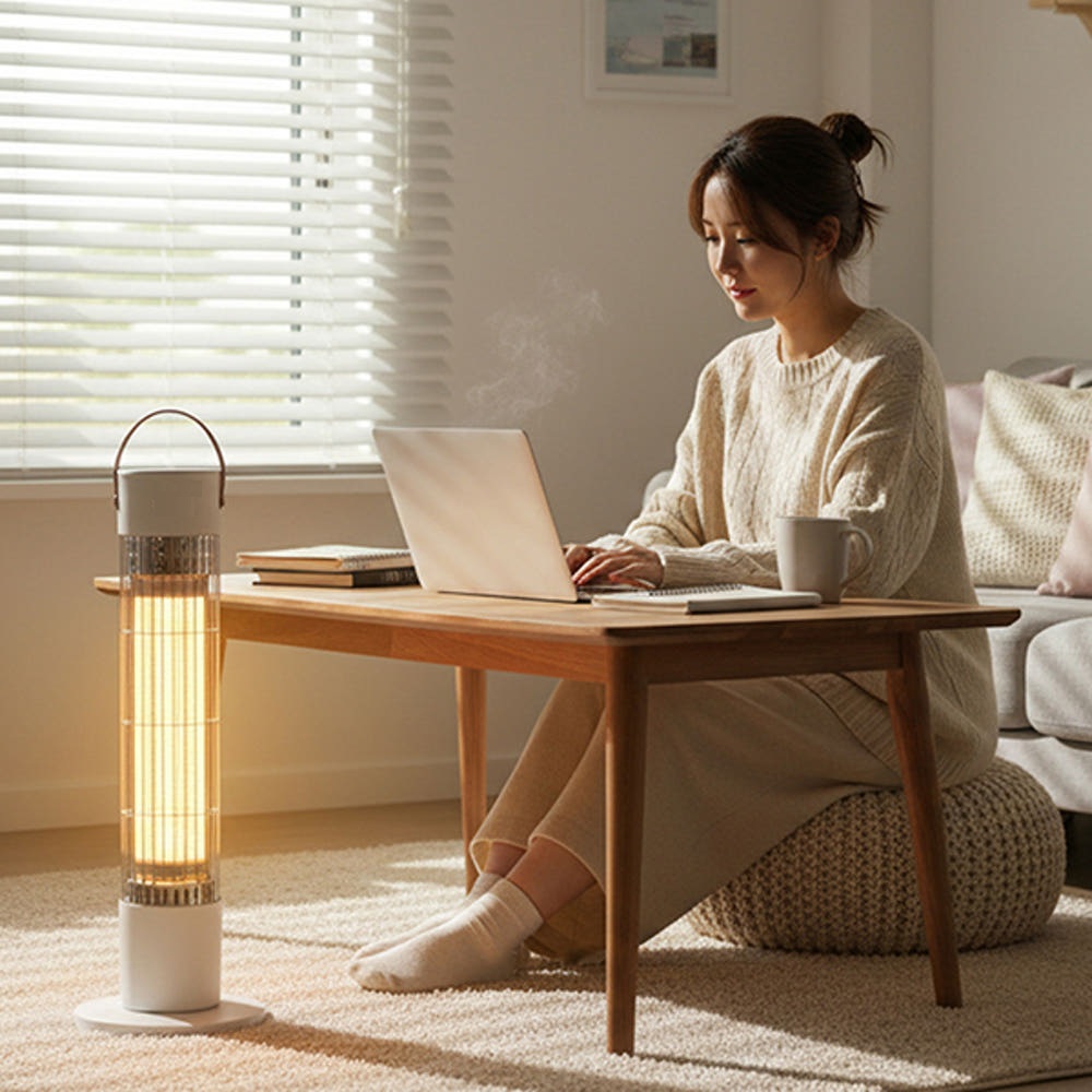 사무실 카본 전기히터 스토브 소형 절전형 난로 전열기구