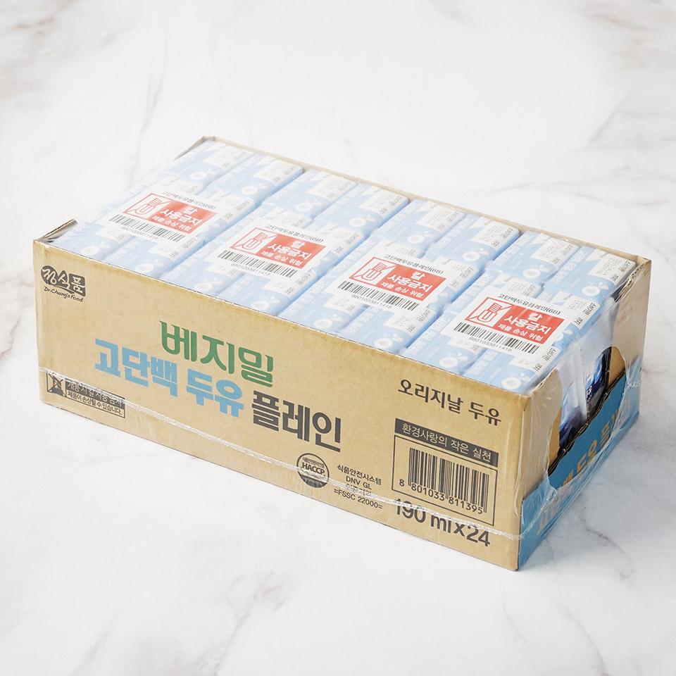 메가마트 정식품 베지밀 고단백두유 플레인 190mlx24 - 상세 이미지 2