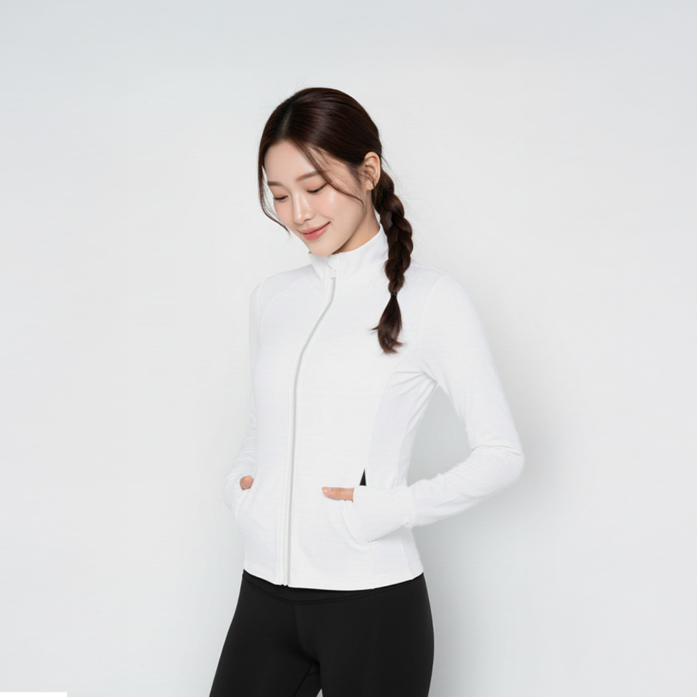 여성 러닝집업 바람막이 자켓 애슬레저룩 런닝복 마라톤 상의 - 상세 이미지 3