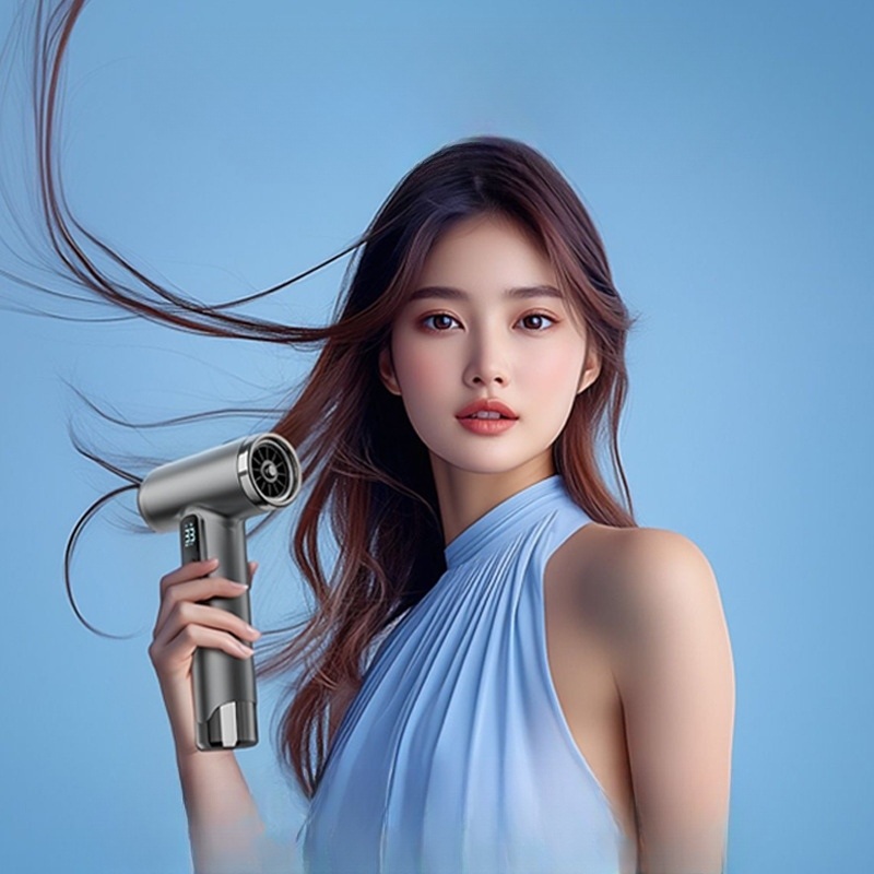 무선 휴대용 저소음 헤어 드라이기 열풍 냉풍 드라이어 - 상품 이미지
