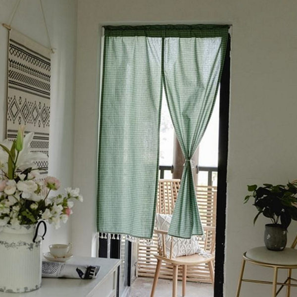 다용도실 바란스 커튼 봉집형 주방 가림막 창문 통로 미니 반창