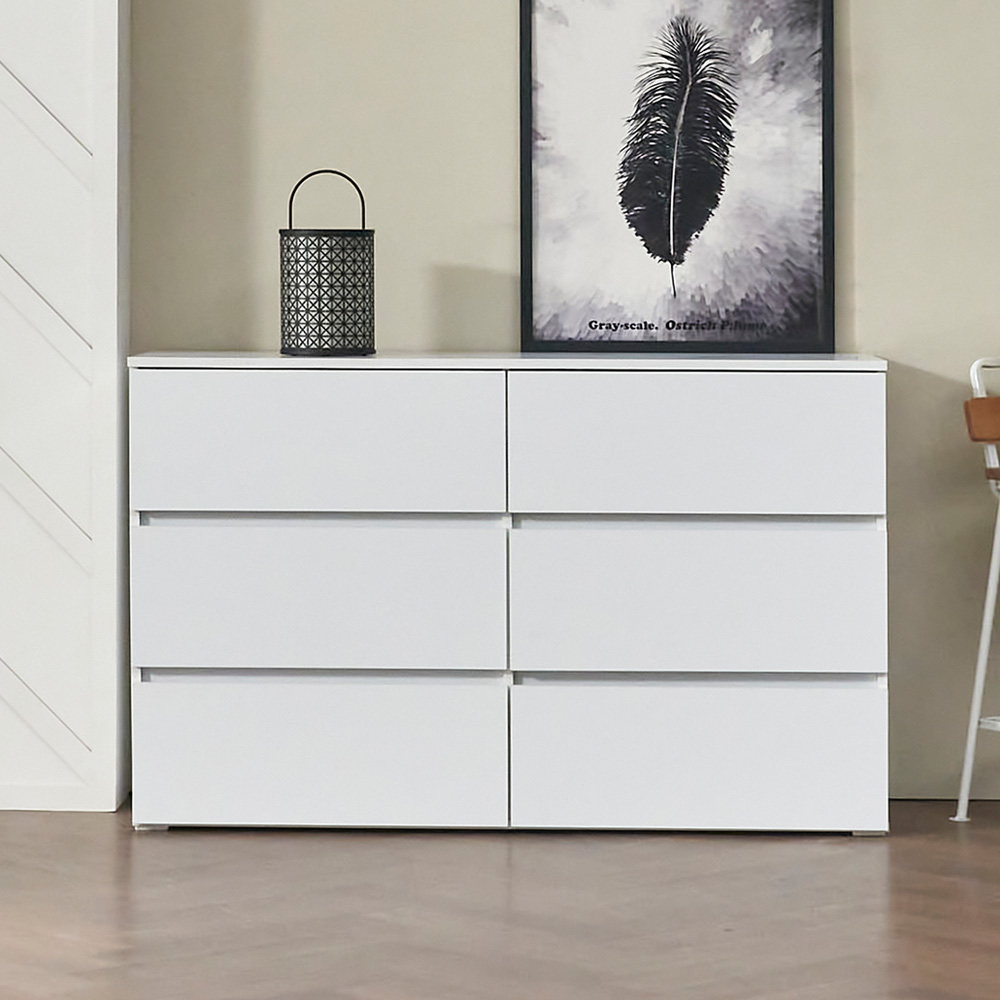 시그마 옷 서랍장 드레스룸 틈새 수납장 1200x400x750mm, 3단, 화이트 - 상품 이미지