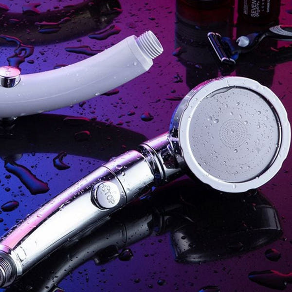 버튼식 3단 샤워 헤드