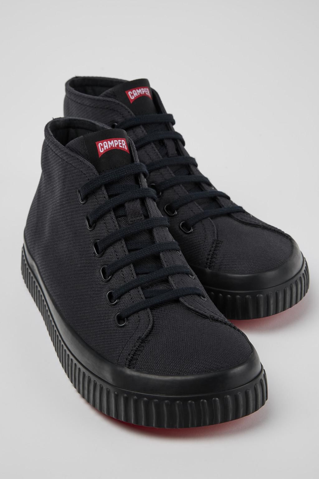 캠퍼 블랙 리사이클 코튼 남성 스니커즈 Peu Roda K300489-013 BLACK - 상세 이미지 2