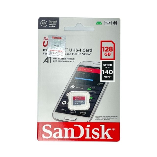 (샌) 울트라 마이크로SD카드 (SDSQUAB-128G-GN6MA) 128GB (1개) - 메인 이미지